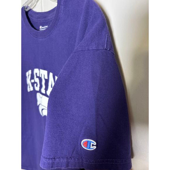 K-State Kansas State University Champion Men’s L NCAA Wildcats T-Shirt Purple - Picture 6 of 11